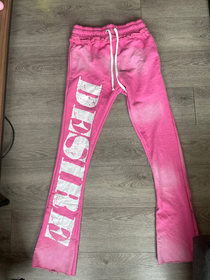PINK “DK” CROPPED SWEATSUITS